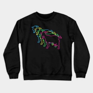 Goat 80s Neon Crewneck Sweatshirt